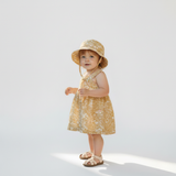 Makemake Organics Organic Bucket Sun Hat - Yellow Blossom
