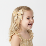 Makemake Organics Organic Hair Bow Clip - Yellow Blossom