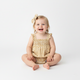 Makemake Organics Organic Hair Bow Clip - Yellow Blossom