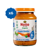 Holle Organic Baby Food Jar - Veggie Risotto - 6 Jars