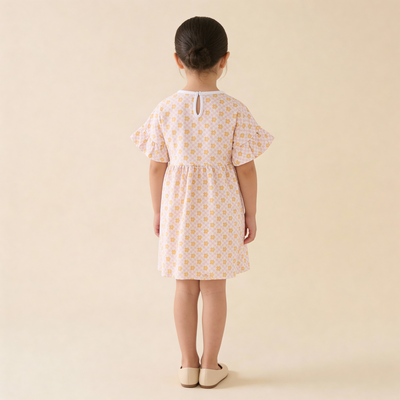 Makemake Organics Organic Dolman Sleeve Dress - Pop Floral