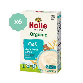 Holle Organic Whole Grain Oat Cereal - 6 Pack