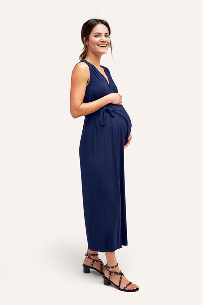 NOM Maternity Francesca Wrap Jumpsuit