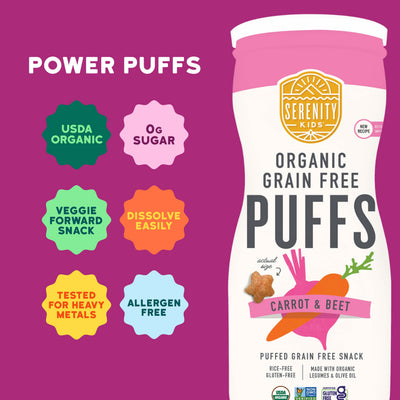 Carrot & Beet Organic Grain Free Puffs 6+Month
