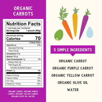 Organic Carrot Baby Food Pouch