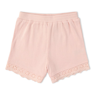 Makemake Organics Organic Ruffle Top & Shorts Set - Blush