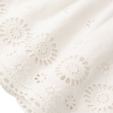 Makemake Organics Organic Eyelet Top And Pant Set - Ivory Eyelet