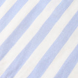 Makemake Organics Organic Collared Romper - Blue Stripes