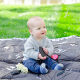 Colugo Park Playmat | Extra-Large Padded Outdoor Sensory Play Mat with Charms