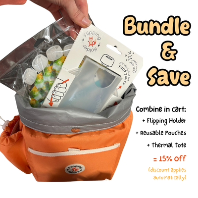 Flipping Holder Thermal Tote with Bottle Pocket