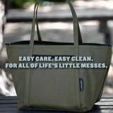 Colugo The Diaper Tote – Dune Zebra | Waterproof-Lined Diaper Bag Tote