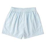 Makemake Organics Organic Smocked Top & Shorts Set - Light Blue
