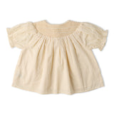 Makemake Organics Organic Smocked Top & Shorts Set - Butter Yellow
