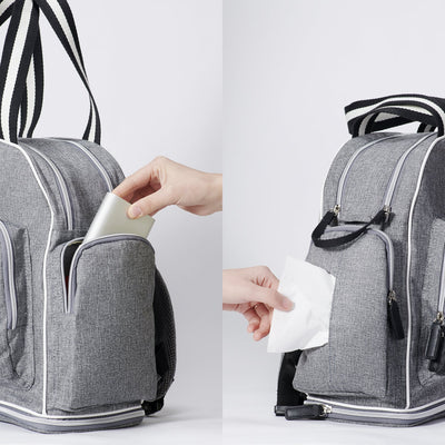 SUNVENO Large Capacity Expanding Diaper Bag