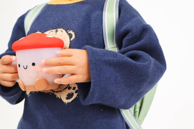 Itzy Snack Cup – Strawberry Silicone Snack Container