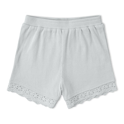 Makemake Organics Organic Ruffle Top & Shorts Set - Fog