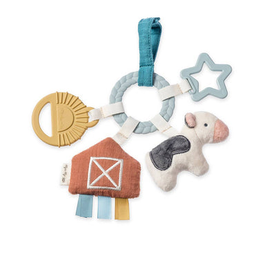 Bitzy Busy Ring™ Teething Activity Toy – Rainbow