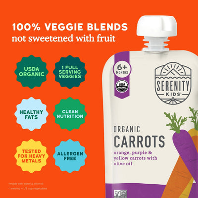 Organic Carrots with Organic Olive Oil