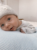 Merino Wool Baby Beanie - Heather Gray