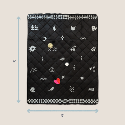 Colugo Park Playmat | Extra-Large Padded Outdoor Sensory Play Mat with Charms