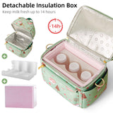 SUNVENO Breastmilk Cooler Bag with Detachable Insulation Box Set