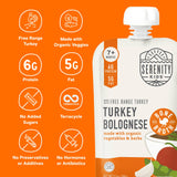 Bolognese Turkey Baby Food Pouch with Bone Broth