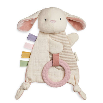 Bitzy Crinkle Sensory Toy with Teether – Bunny