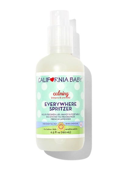 California Baby Lavender & Clary Sage Calming Room & Linen Spritzer – Natural Essential Oil Spray