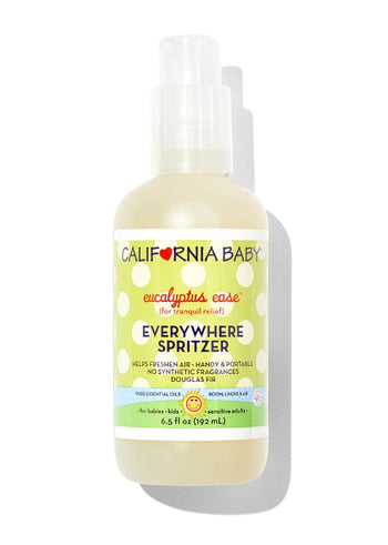 California Baby Eucalyptus Ease Aromatherapy Room & Linen Spritzer – Natural Essential Oil Spray