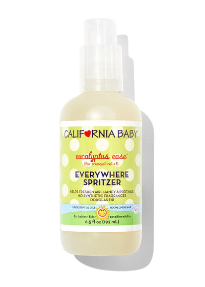 California Baby Eucalyptus Ease Aromatherapy Room & Linen Spritzer – Natural Essential Oil Spray