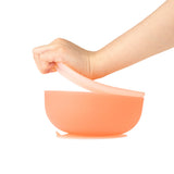 Olababy Silicone Suction Bowl with Lid – 8oz Stay-Put Baby Bowl for Self-Feeding, 6 Months+