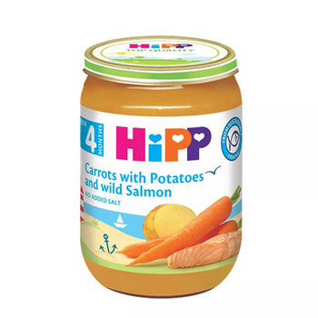 HiPP Carrots with Potatoes and Wild Salmon Puree 190g (6105) (EXP:12/31/25)