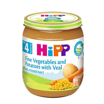 HiPP Gentle Vegetables, Potatoes With Veal Puree 190G (6153) (EXP:1/31/26)