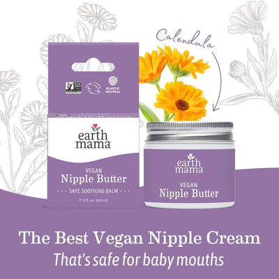 Earth Mama Vegan Nipple Butter – Plant-Based Comfort for Nursing Moms