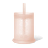 Olababy 5oz Silicone Training Cup with Straw Lid – 2-in-1 Infant Straw Cup & Open Cup, 6 Months+
