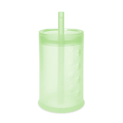Olababy 9oz Silicone Toddler Straw Cup – Training Cup with Straw Lid for Milk & Water, 12 Months+