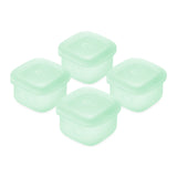 Olababy Silicone Baby Food Storage Containers with Lids (4-Pack) – 2oz or 4oz Stackable Freezer Pots
