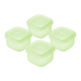 Olababy Silicone Baby Food Storage Containers with Lids (4-Pack) – 2oz or 4oz Stackable Freezer Pots