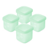 Olababy Silicone Baby Food Storage Containers with Lids (4-Pack) – 2oz or 4oz Stackable Freezer Pots