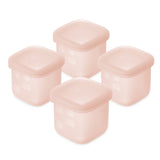 Olababy Silicone Baby Food Storage Containers with Lids (4-Pack) – 2oz or 4oz Stackable Freezer Pots