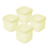 Olababy Silicone Baby Food Storage Containers with Lids (4-Pack) – 2oz or 4oz Stackable Freezer Pots
