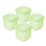 Olababy Silicone Baby Food Storage Containers with Lids (4-Pack) – 2oz or 4oz Stackable Freezer Pots