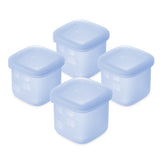 Olababy Silicone Baby Food Storage Containers with Lids (4-Pack) – 2oz or 4oz Stackable Freezer Pots