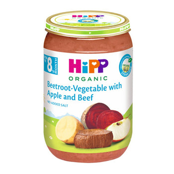 HiPP Beetroot-Vegetable With Apple And Beef Puree 220G (6440) (EXP:5/31/26)