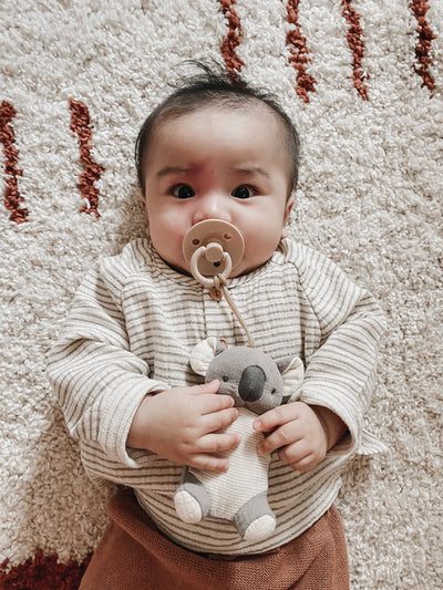 Natural Rubber Pacifier & Plush – Bear