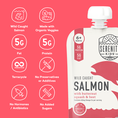 Wild Caught Salmon Baby Food Pouch
