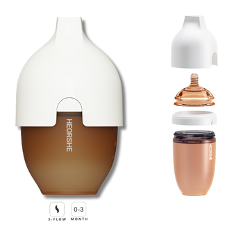 Ultra Wide Neck Baby Bottle 5 OZ White