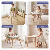 Momfann Baby High Chair with 5-Point Harness