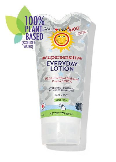 California Baby Super Sensitive Fragrance-Free Lotion – Organic Moisturizer for Dry & Allergy-Prone Skin
