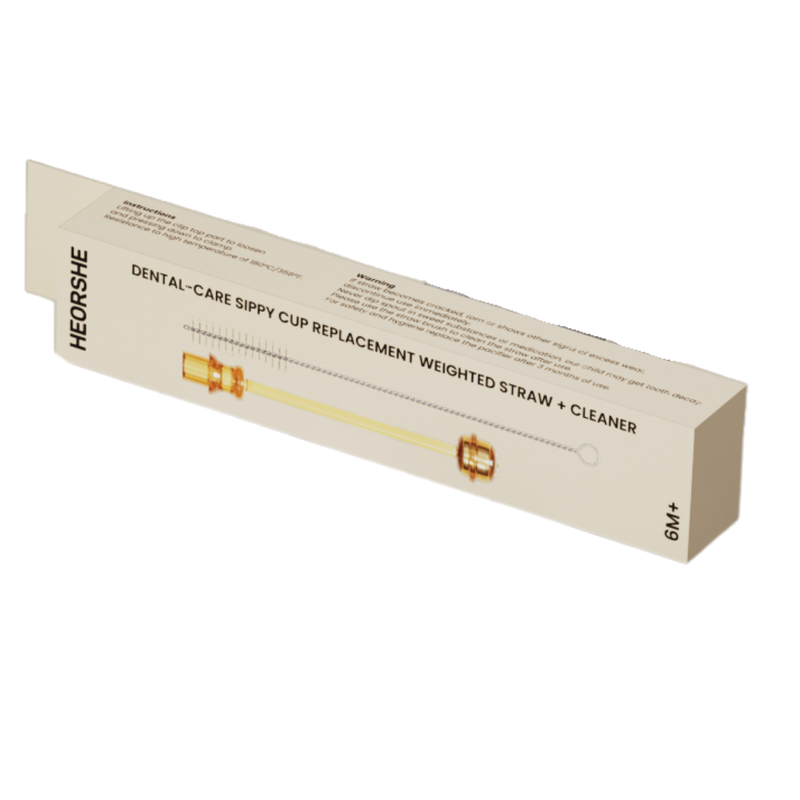 Sippy Cup Replacement Weighted Straw + Cleaner (6M+)